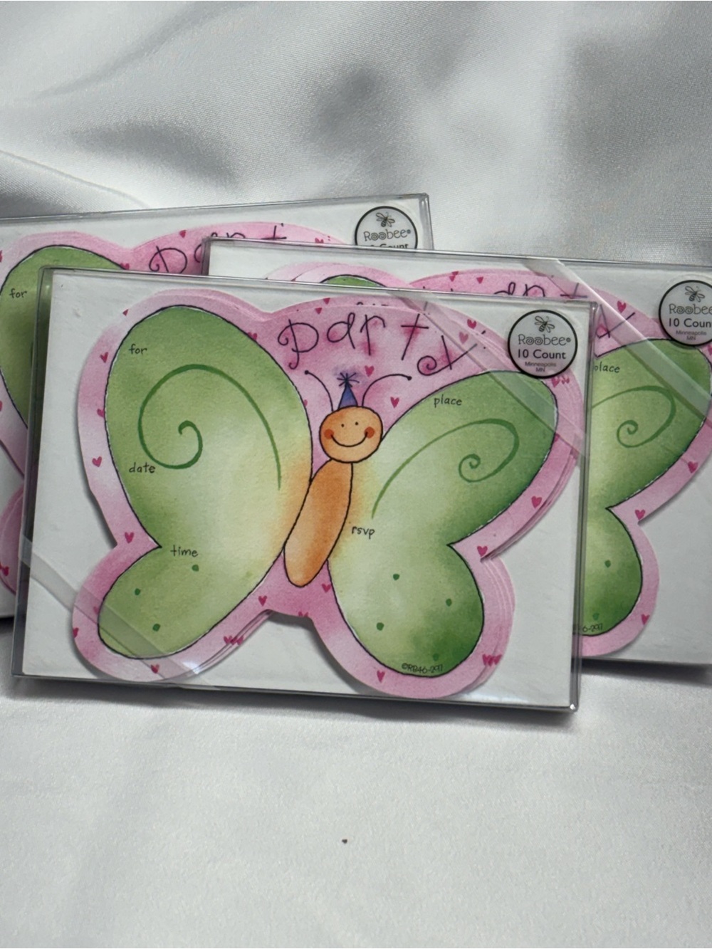 Roobee Party Invites- 30 count Butterfly 🦋